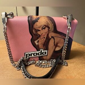 Prada Pink “Ace Up Her Sleeve” two-in-one bag. A Collectors Item!